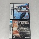 Nintendo DS Transformers Decepticons & War For Cybertron Autobots Video Games