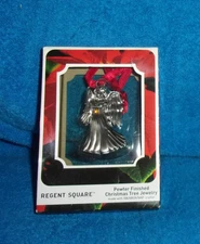 Regent Square Angel Christmas Tree Jewelry Ornament Pewter w/Swarovski New