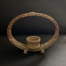 kept at home large vase "Hanamado" Seto former famous celadon maker