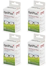 OptiPlus 30-Count Anti-Fog Lens Wipes for all Eyewear (4-Pack)