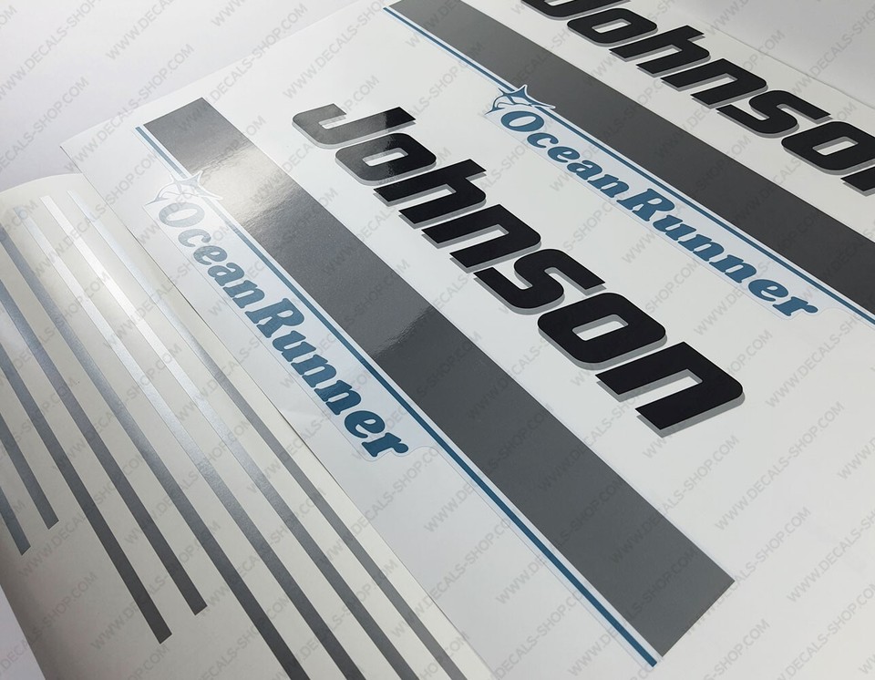 Johnson 150 HP V6 Ocean Runner 1993-1998 Outboard Decals Sticker Set | eBay