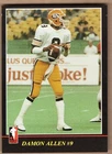 1986 Jogo CFL Damon Allen Rookie Card #67 Edmonton Eskimos Cal State Fullerton