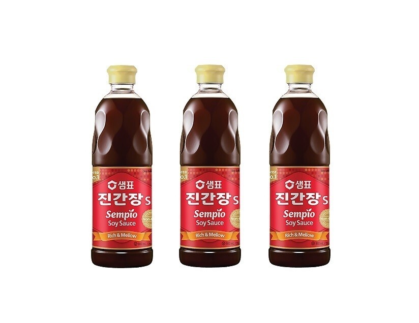 Sojasauce Dreierpack: 3 x 500ml Sempio Soy Sauce Sushi Würzsauce Soja Sauce