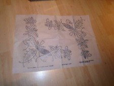 Vintage Briggs Stickerei Transfer modernes Tuch Blumenmuster 9995E