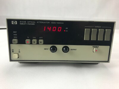 HP 8158B Optical Attenuator 1300/1550 nm Hewlett Packard