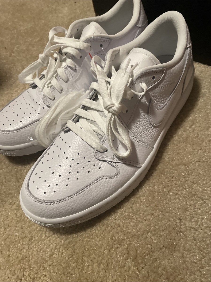 Nike Air Jordan 1 Low G Triple White DD9315 101 Men's Size