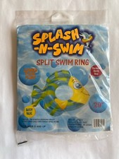 Splash-N-Swim 29" Split Swim Ring FISH floater Summer Time pool Fun age 3+ NEW