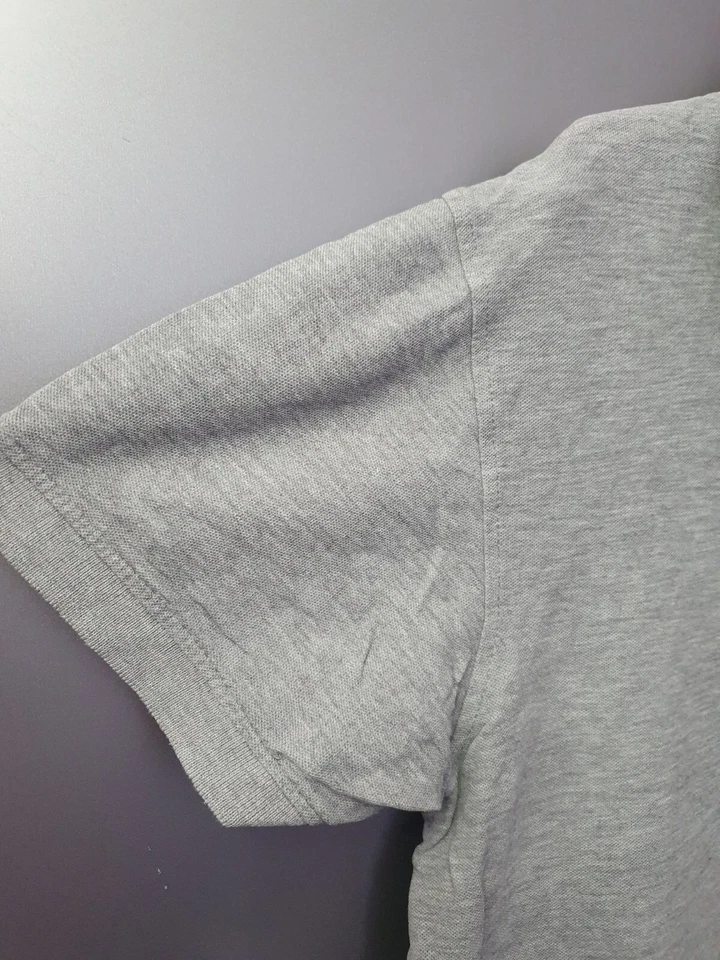 Camiseta polo gris clásica para mujer informal para damas Polo liso Jersey manga corta Foto 4 de 4