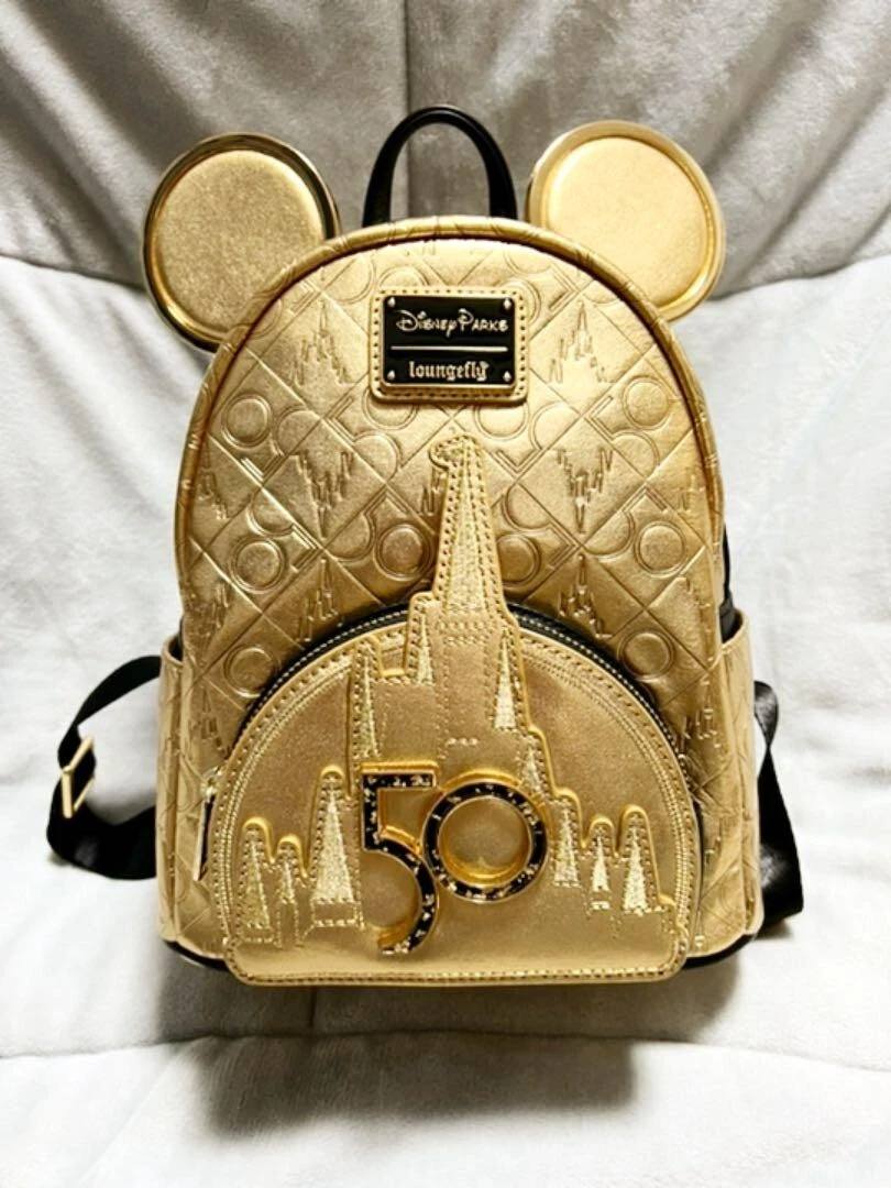 Disney Mickey Mouse Women’s Mini Backpack Gold