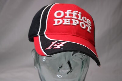 Office Depot 14 Tommy Stewart strapback cap hat mesh red black VF Imagewear