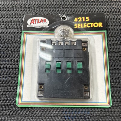 Atlas #215 Selector 4 control switch works with HO, N & O 732573002159 ...