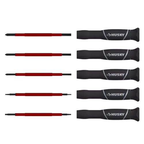 Husky Insulated Precision Screwdriver Set (5-Piece) - Picture 2 of 3