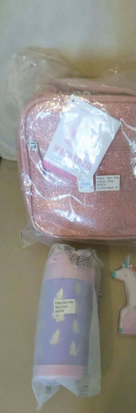 PONY Ceramica Fienile Scuola Disney PRANZO BOX + BORRACCIA Arcobaleno Regalo Compleanno.