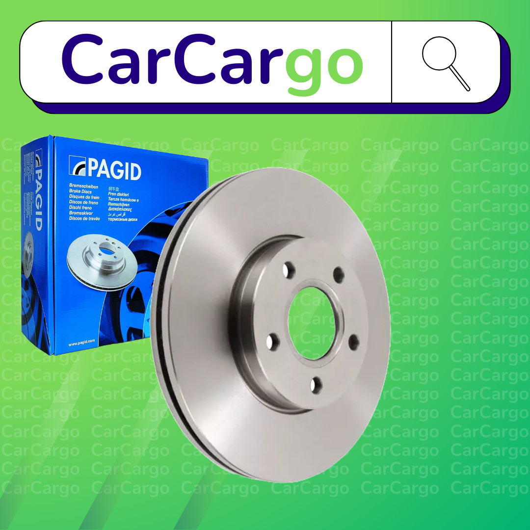 Pagid Vented Front Brake Discs Pair For Volvo V50 D3 2010-2012 278 mm
