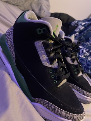 Size 7.5 | Jordan 3 Pine Green No Box | Pre-Owned Air Jordan 3 Pine Green 5.5 (38.5) Like new | Mercari main image 4