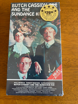 Butch Cassidy and The Sundance Kid VHS NEW and Sealed CBS fox Watermark video