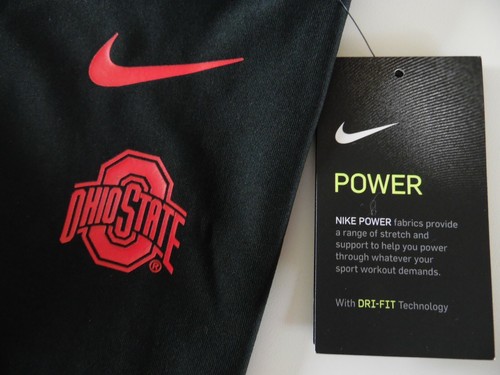 AR8127-010 Women's Nike Ohio State Sculpt Victory Tight Fit High Rise 8/8 Pant S - Picture 3 of 11