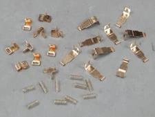 HO Slot Car Parts - Lot of 5 Sets Pickup Shoes, Hangers, & Springs - SGP, SRT