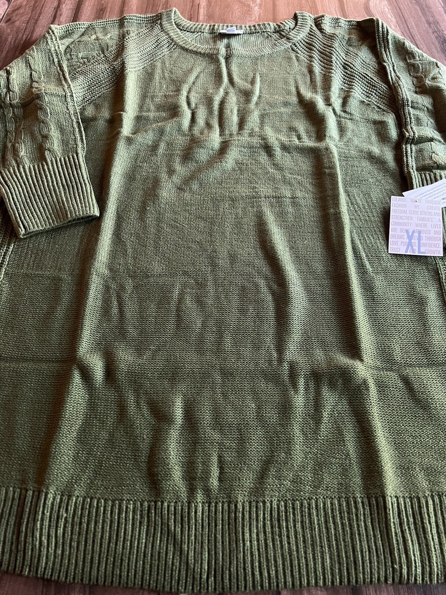 NWT XL Solid Army Crocodile Green LuLaRoe LAUREN SWEATER Dress XL 18/20 16/18 | eBay NWT XL Solid Army Crocodile Green LuLaRoe LAUREN SWEATER Dress XL 18/20 16/18 | eBay