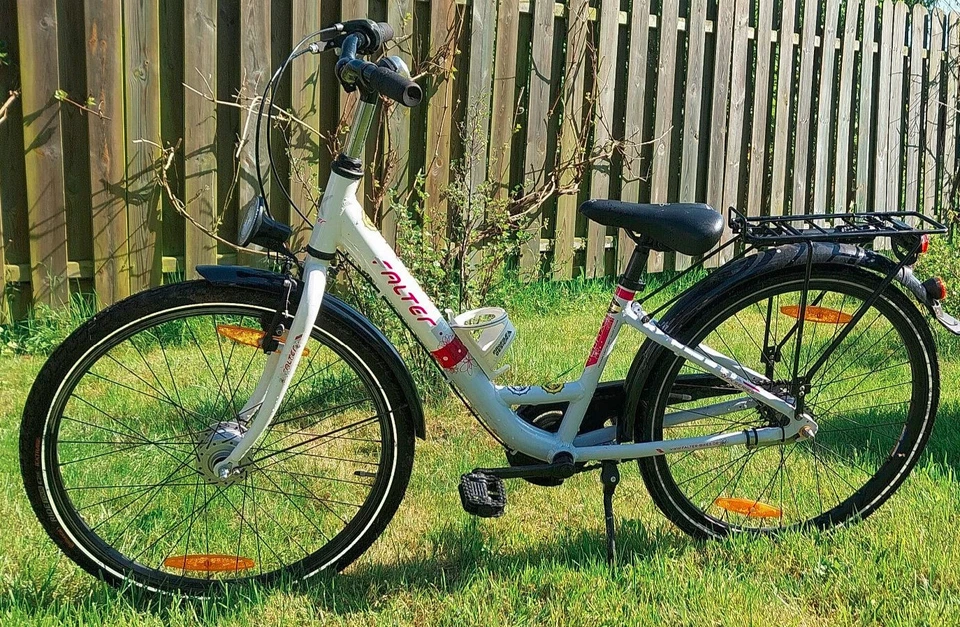 Jugendfahrrad Falter FX 403, 24 Zoll, Rosa-Weiß, Nexus Shimano Nabenschaltung