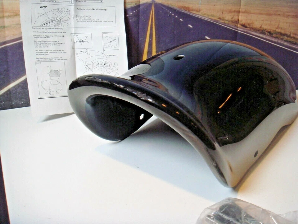 Sportster Short Fat Bob Fender Kit Fiberglass West-Eagle - H3512 - X5 - Image 2 of 4