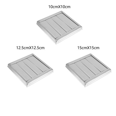 Weatherproof Ventilation Grills Aluminum Louvered Vent Wall Mount Vent Covering