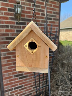 Simply  Bird House (Plain Jane Perchless) All Natural Cedar.