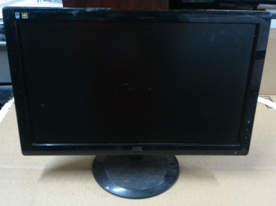 AOC TFT22W90PS 22'' Computer Gaming Monitor F22 DCR w/Power Cord & VGA Cable!