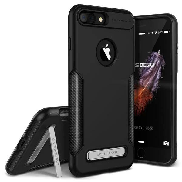 Funda delgada Apple con soporte para iPhone 7 / 8 / Plus LG V20 VRS [ajuste de carbono] Foto 4 de 4
