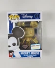 Funko Pop Disney Vinyl Figure Mickey Mouse #01 Gold Diamond Collection Exclusive