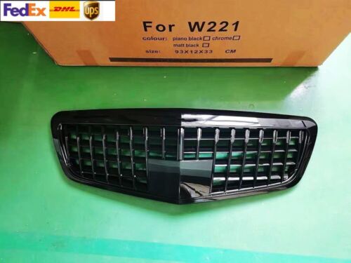 W221 Front Grille UP Maybach For Mercedes Benz S class S350 S400 S430 S450 Black - Afbeelding 1 van 3