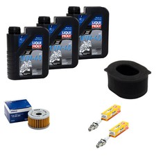3L Öl Wartung für Suzuki DR 650 DR650 1990-96 Set Luftfilter Ölfilter Zündkerzen