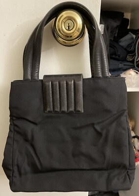 バッグ vintage ZIZINO tote bag leather black Leather Tote Bag With Zipper, Genuine Leather Tote Bag