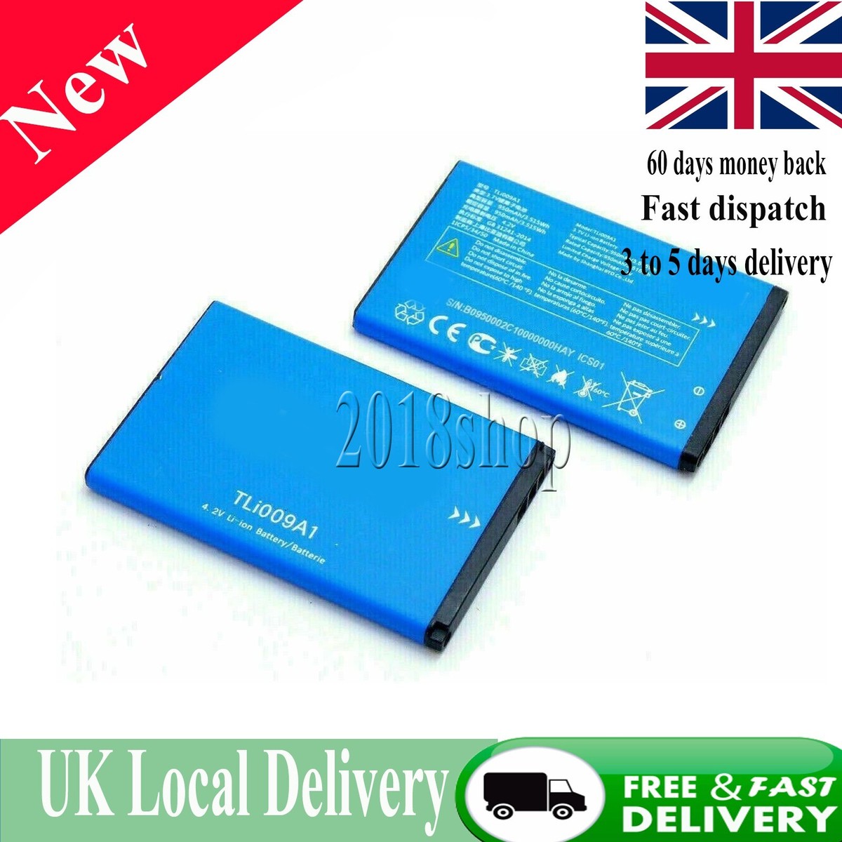Batterie Battery AkkU CAB2170000C1 Pour Alcatel OT-301 OT-208 OT-305 1030X