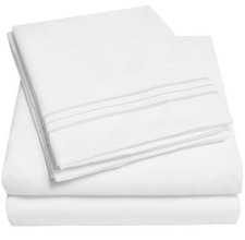 1800 Thread Count Sheet Set   Soft Egyptian Quality Brushed Microfiber Queen