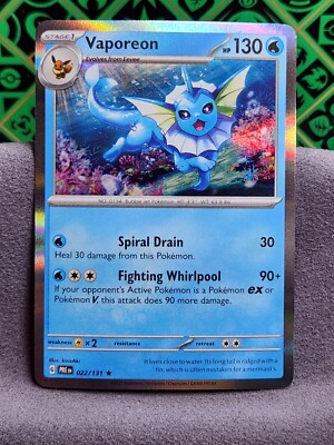 Vaporeon Holo English Pokemon TCG - Prismatic Evolutions