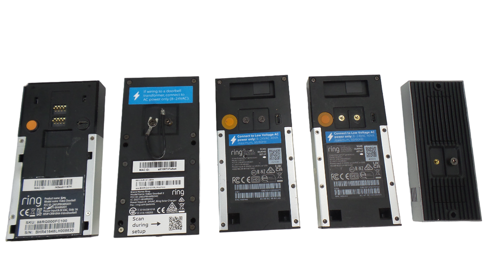 Lot of 5 ring video doorbell A0077 *Different Models* Free Shipping