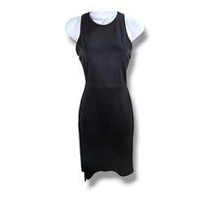 Windsor Dress Size Small Black Sleeveless Round Neck Open Back Bodycon LBD
