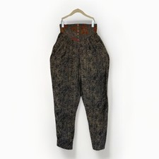 80s/90s Vintage Platinum by Dorothy Schoelen High Waist Rayon Pants, Boho XS