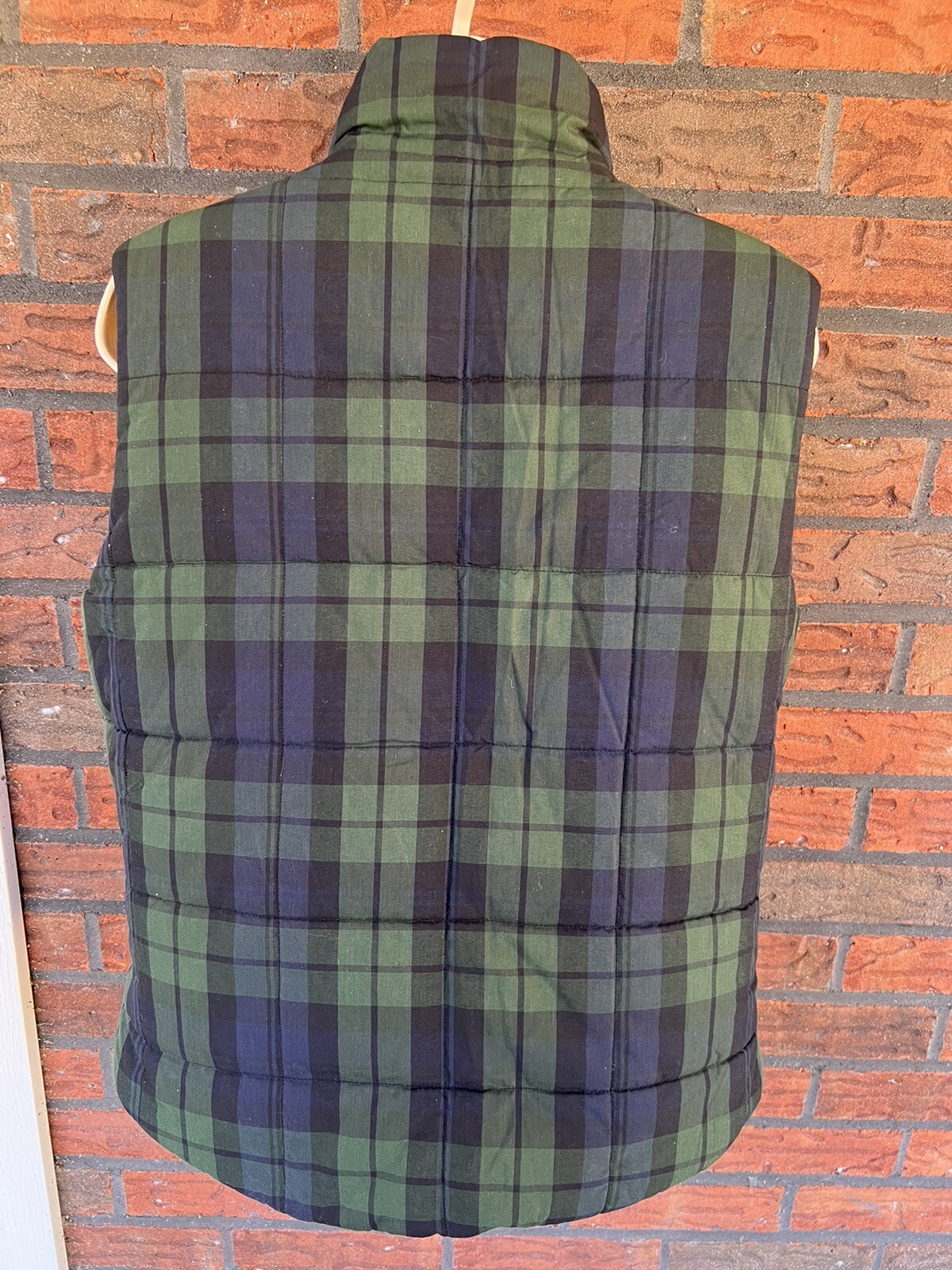 Chaps Reversible Vest Small Solid Black Green Buf… - image 16