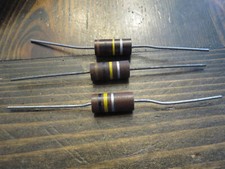 3 VINTAGE 100K OHM 2 WATT RESISTORS ALLEN BRADLEY?