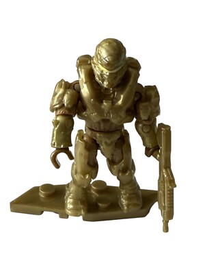 Halo Mega Construx GOLD Spartan Locke 20th Anniversary Figure Pack