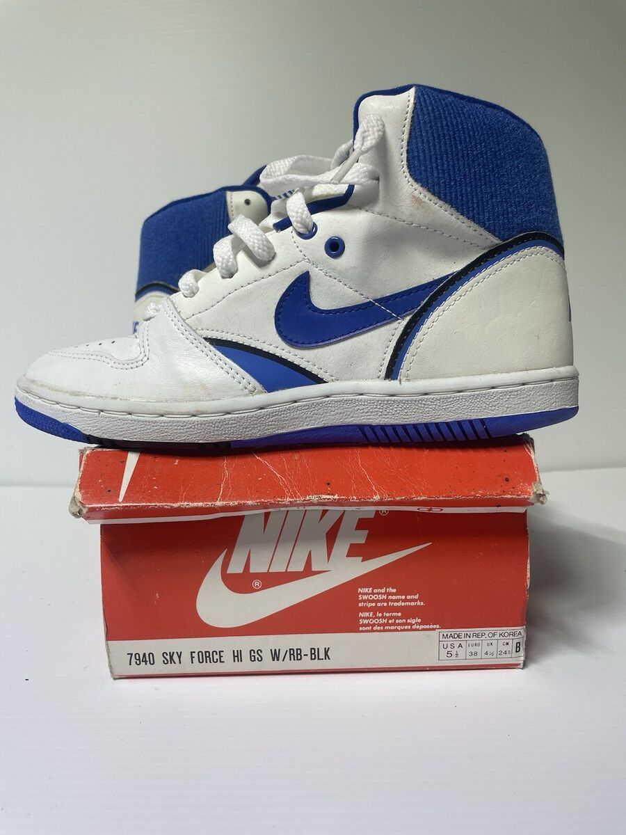 Vintage original 80's-90's NOS Nike 7940 Sky Force Hi Gs Sz Vintage original 80's-90's NOS Nike 7940 Sky Force Hi Gs Sz