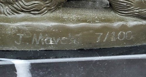 Limited Edition Bronze Sculpture Statue of Satyr Goat Man and Bacchante Art Sale - Picture 10 of 10