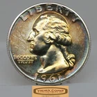1961 Washington Silver Proof Quarter, Toned - #C61130NQ