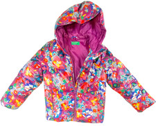 United Colors Of Benetton jacket color multi-color size girls S 120cm used 