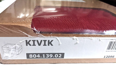 Ikea KIVIK Footstool / Ottoman Cover Slipcover ORRSTA RED New in Box!
