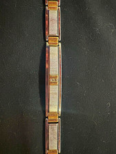 Vintage Gold Bracelet Wristwatch Band Universal Unisex Marked 10K HGE G.F.