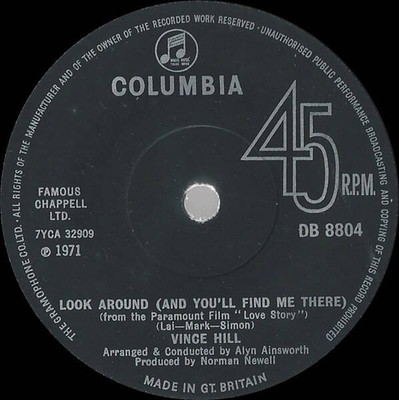 Vince Hill - Look Around (And You'll Find Me There) (VINYL)