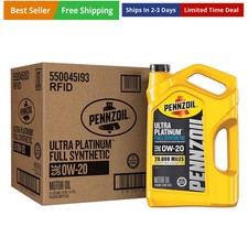 Ultra Platinum Full Synthetic 0W-20 Motor Oil, 5 Quart 3 Pack 33.67 per gallon
